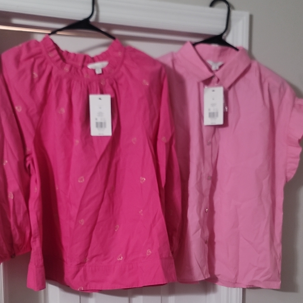 Crown Women Tops - Hot Pink & Light Pink